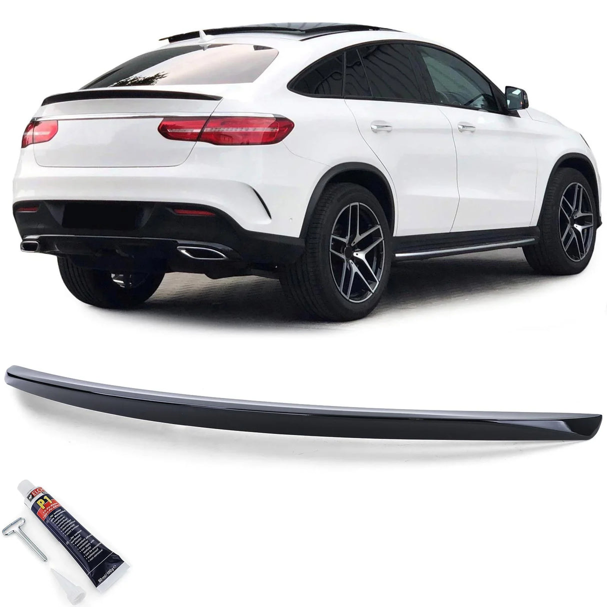 Mercedes GLE C292 Coupé 15-19 Spoiler Cofano Nero Lucido - autorivallo