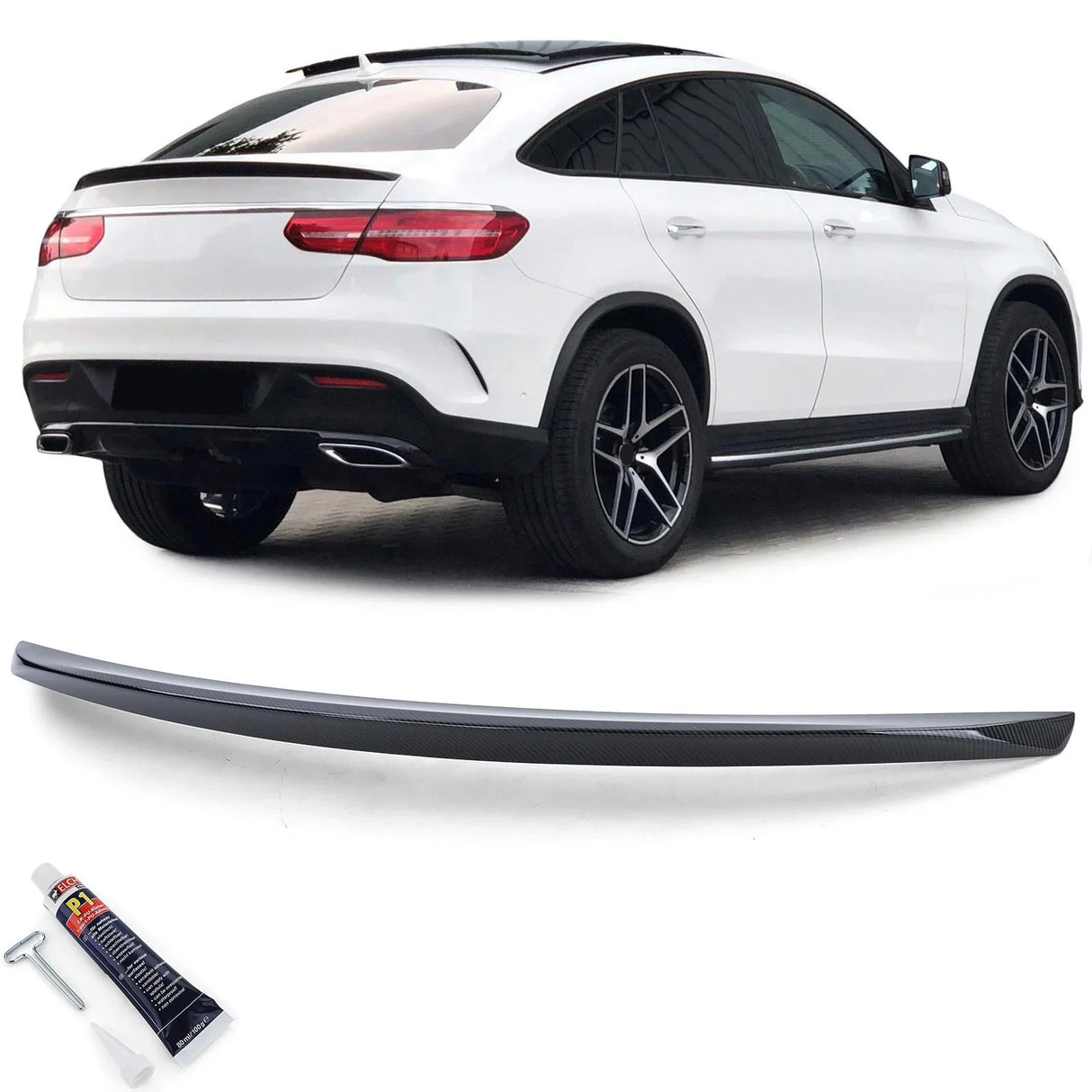 Mercedes GLE C292 Coupé 15-19 Spoiler Cofano in Carbon Look - autorivallo