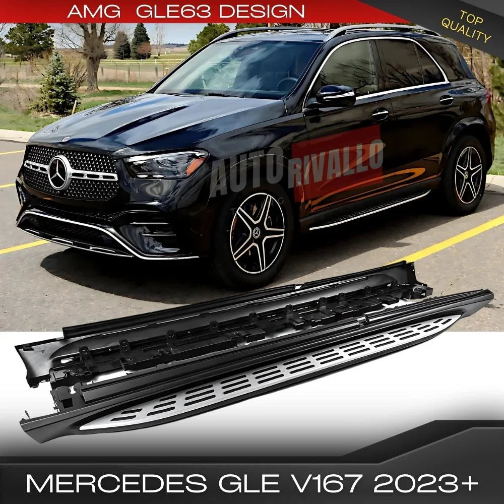 Mercedes GLE W167 SUV 2023+ Pedane Laterali AMG GLE63 Look - autorivallo