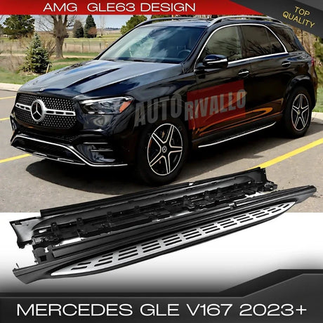 Mercedes GLE W167 SUV 2023+ Pedane Laterali AMG GLE63 Look - autorivallo