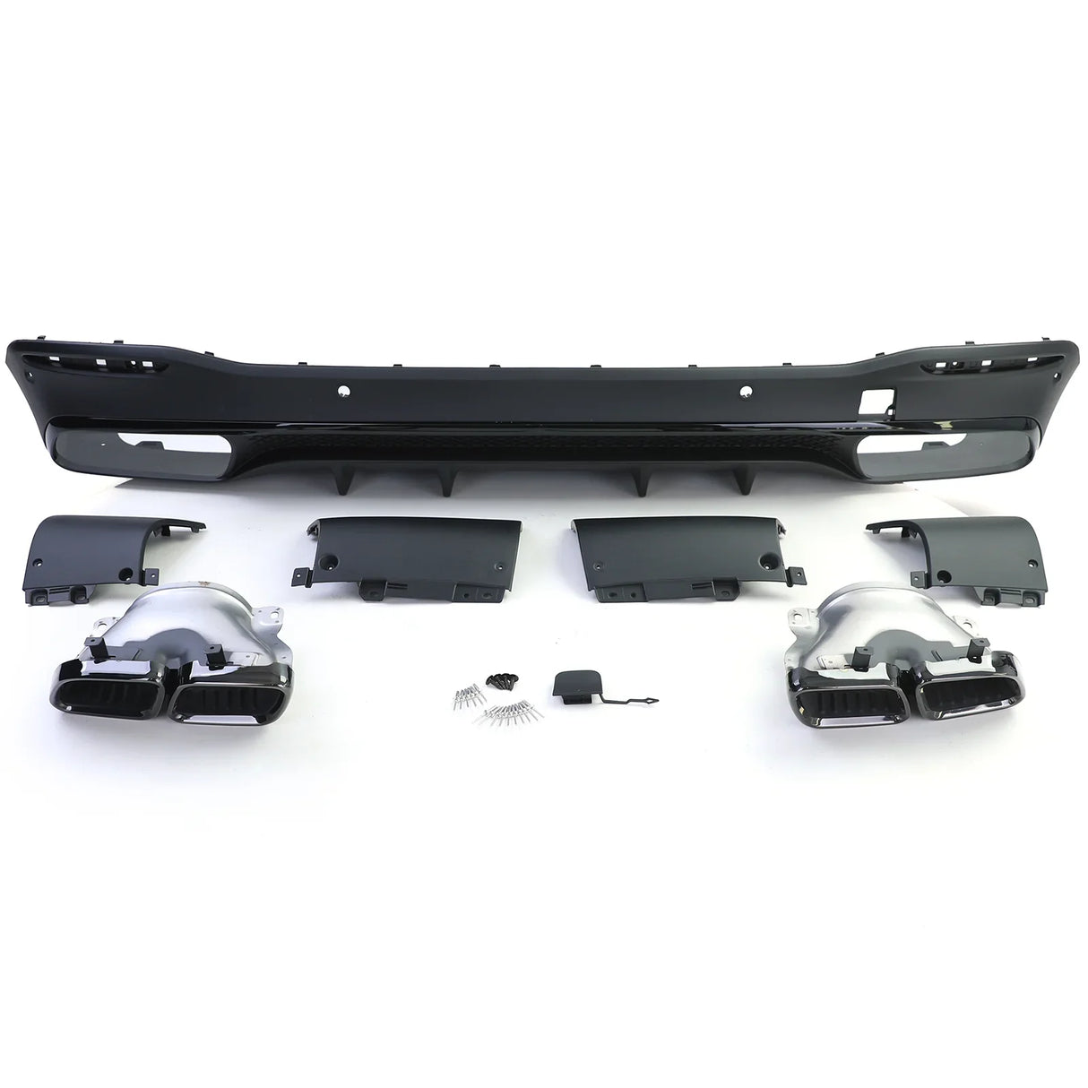 Mercedes GLE W167 2019-2023 AMG Line Diffusore Posteriore Nero - autorivallo