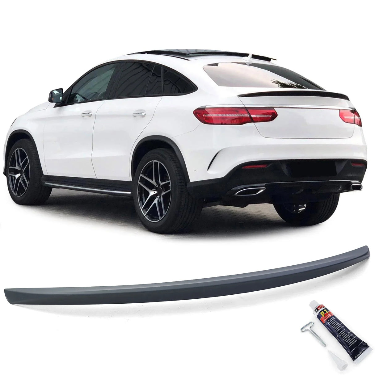 Mercedes GLE C292 Coupé 2015-2019 Spoiler Cofano Nero Opaco - autorivallo