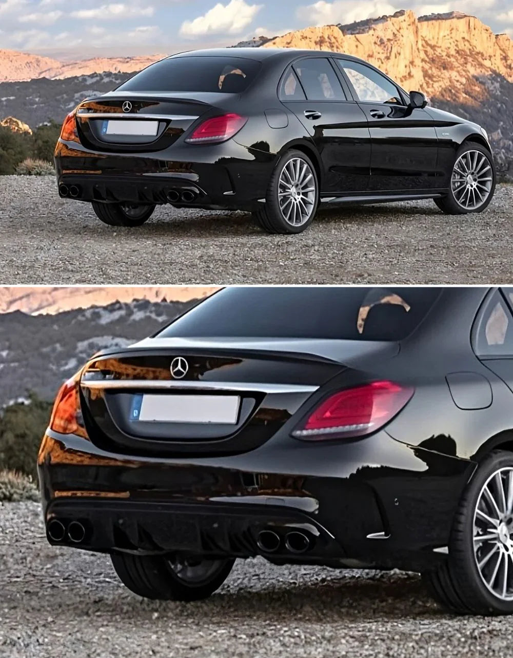 Mercedes C W205 S205 2018-2021 Diffusore AMG Line Look C43 - autorivallo