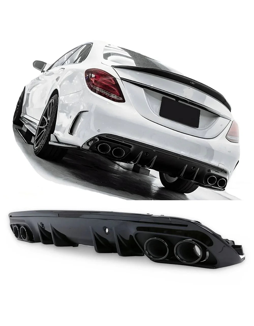 Mercedes C W205 S205 2014-2018 Diffusore AMG Line Look C43 - autorivallo