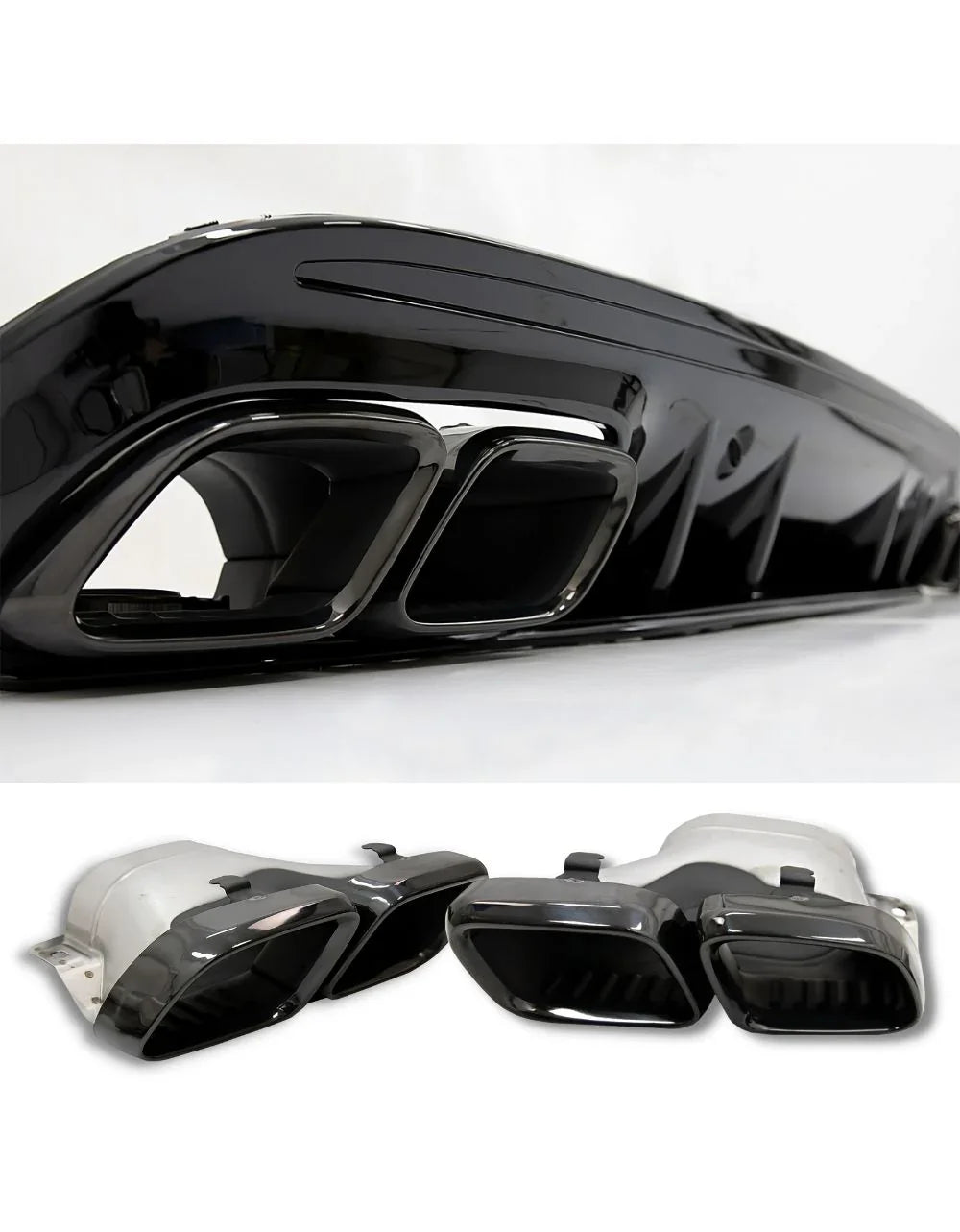 Mercedes C W205 S205 2014-2018 Diffusore AMG Line C63S Look - autorivallo