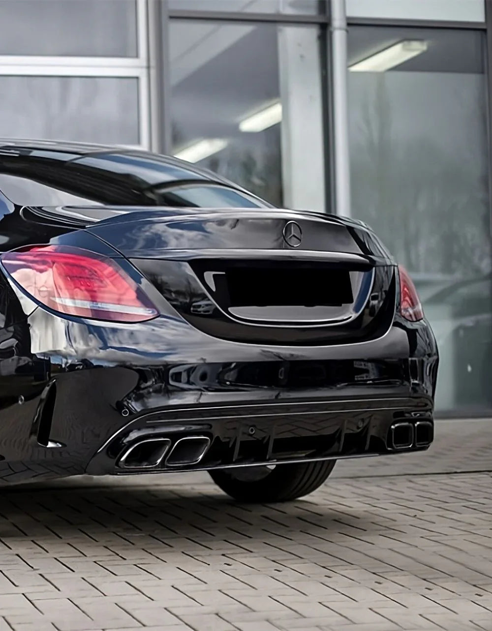 Mercedes C W205 S205 2014-2018 Diffusore AMG Line C63S Look - autorivallo