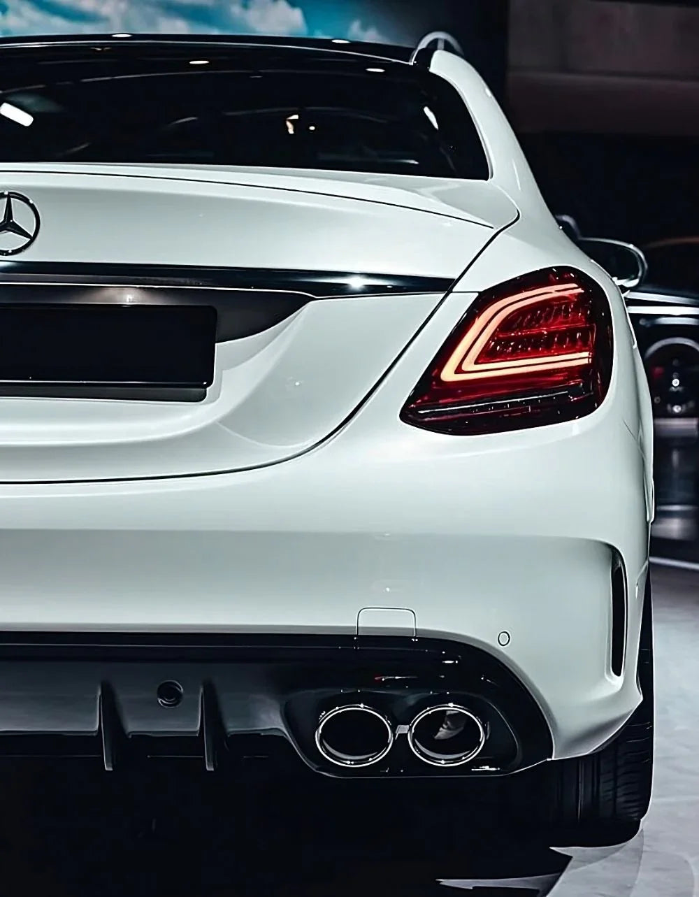 Mercedes C W205 S205 2018-2021 Diffusore AMG Line Look C43 - autorivallo