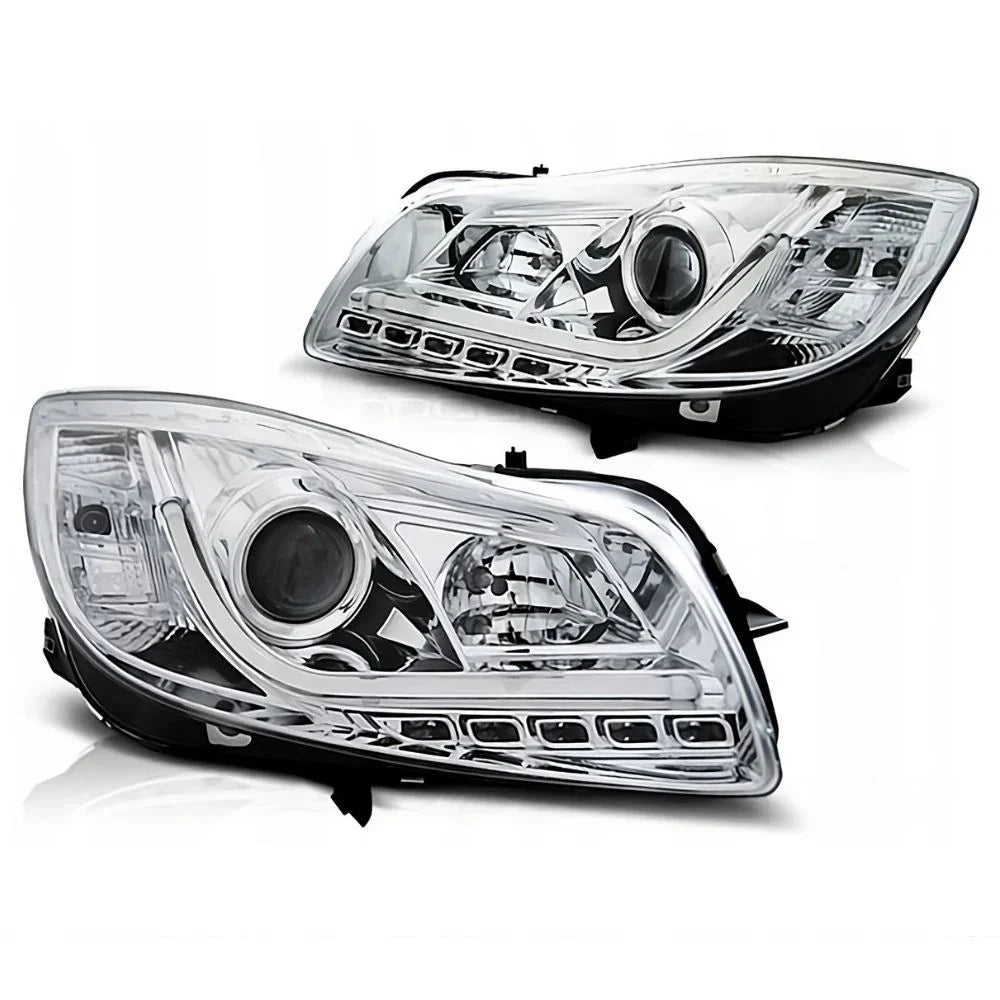 Opel Insignia A 2008-2013 Fari Anteriori LED Cromati Lightube - autorivallo