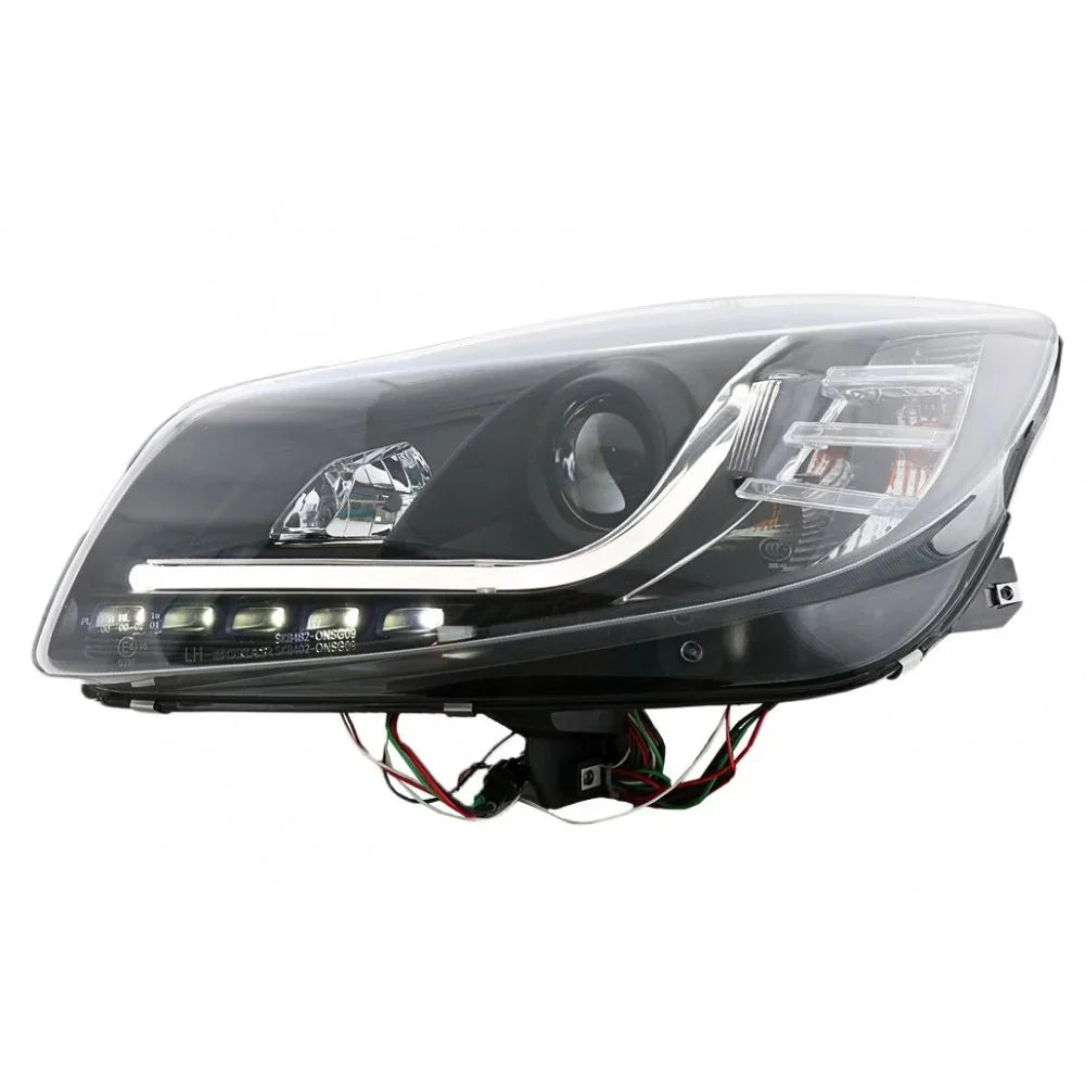 Opel Insignia A 2008-2013 Fari Anteriori LED Neri Lightube - autorivallo