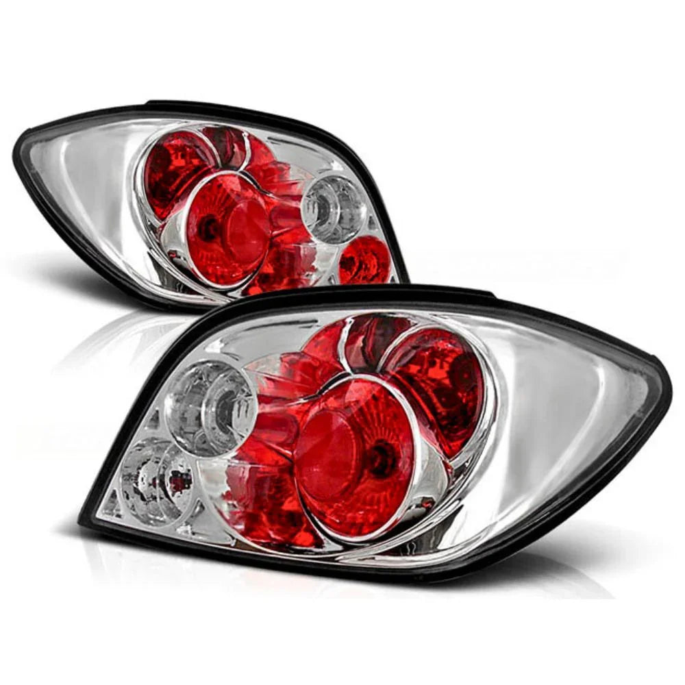 Peugeot 307 2001-2005 Fanali Posteriori Rosso Cromato - autorivallo
