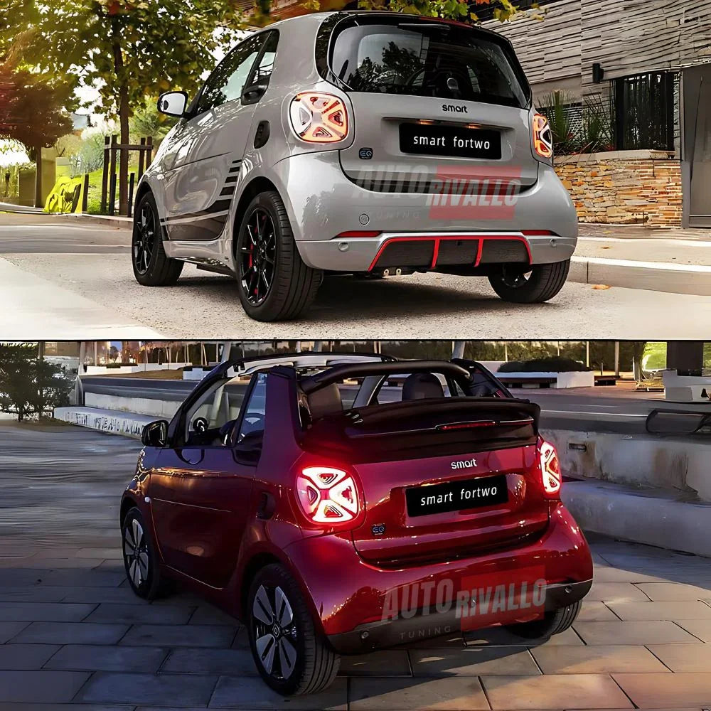 Smart Fortwo III 453 2014-2019 Fanali Posteriori Stop Full LED - autorivallo