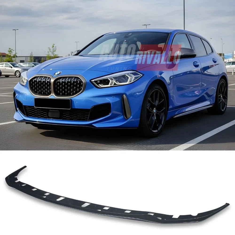 BMW 1 F40 M-Sport 2019-2024 Spoiler Anteriore Nero Lucido - autorivallo