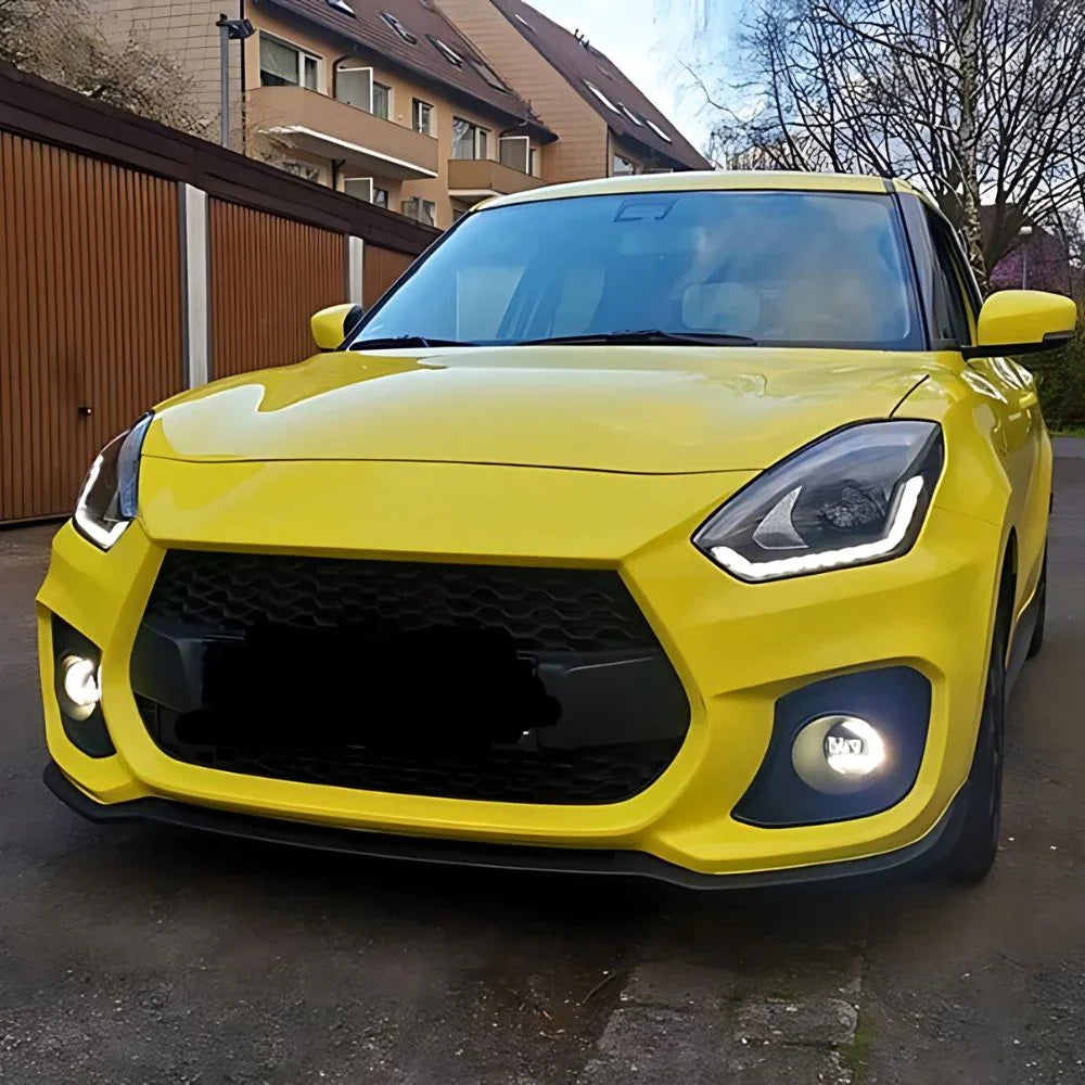 Suzuki Swift 6 2017-2023 Fari Anteriori a LED Lightube Neri - autorivallo