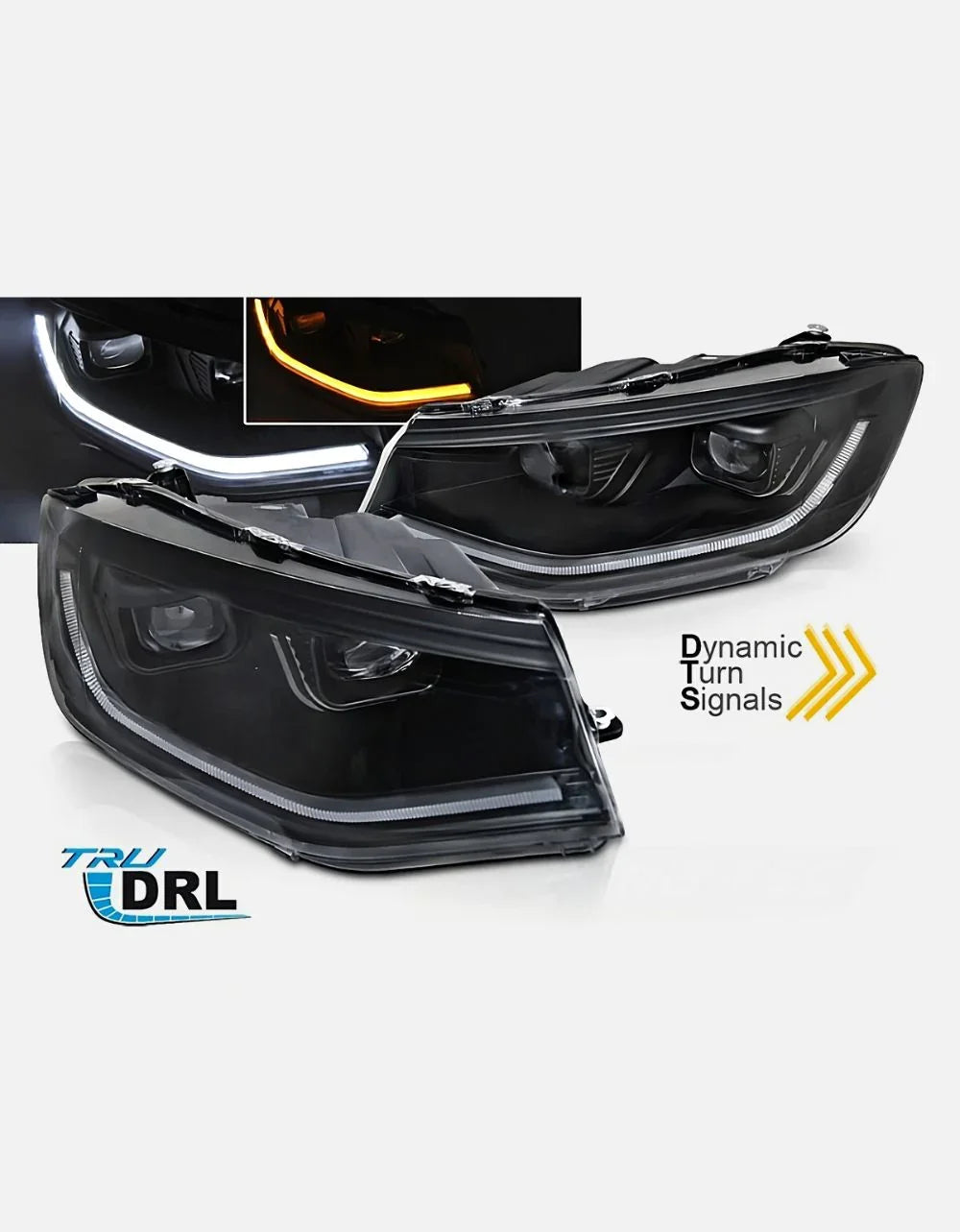 VW Caddy MK5 2020- Fari Anteriori Luci Diurne LED Freccia SEQ - autorivallo