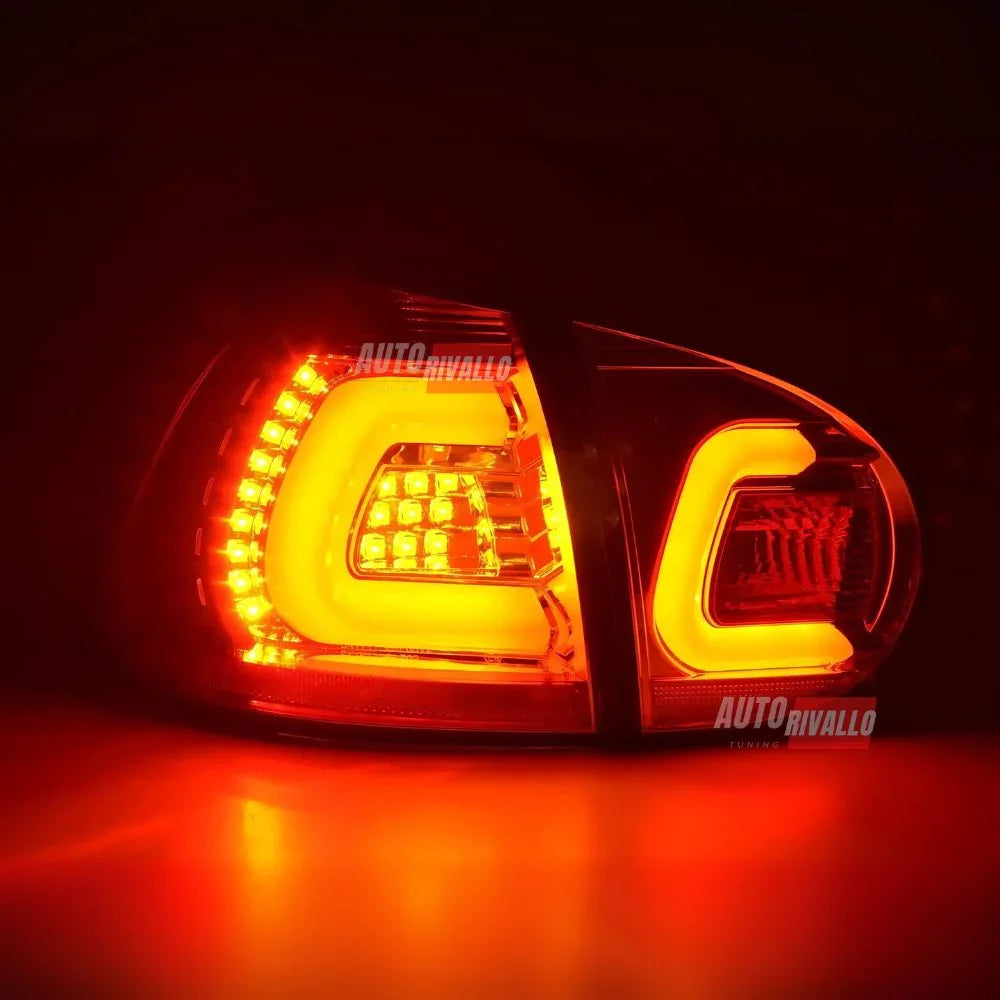 VW Golf 5 2003-2008 Fanali Stop Posteriori LED Nero - autorivallo