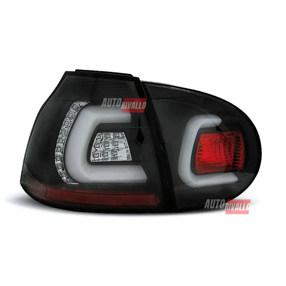 VW Golf 5 2003-2008 Fanali Stop Posteriori LED Nero - autorivallo