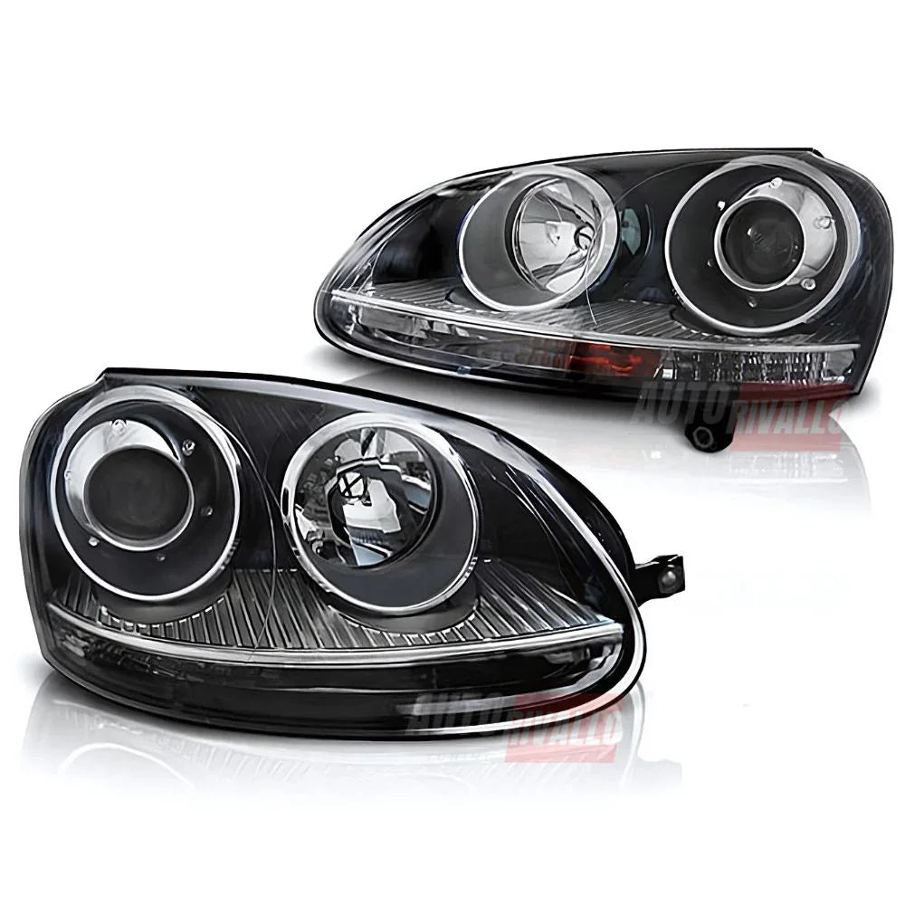 VW Golf 5 2003-2008 Fari Anteriori in ottica GTI R32 Look - autorivallo