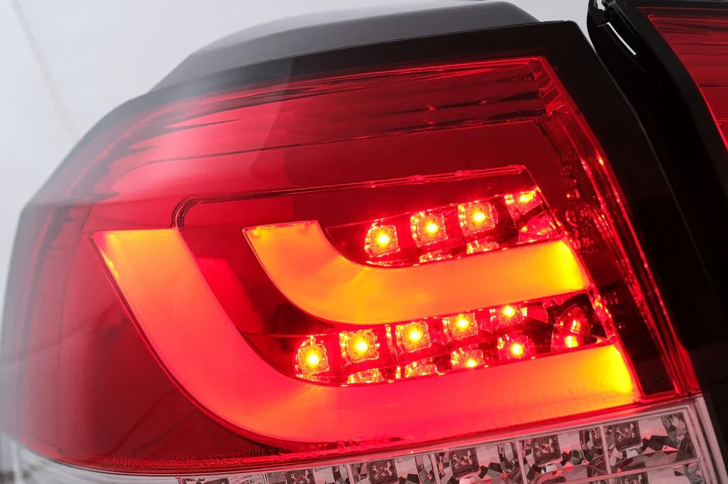 VW Golf 6 2008-2012 Fanali Posteriori a LED Lightbar Rosso - autorivallo