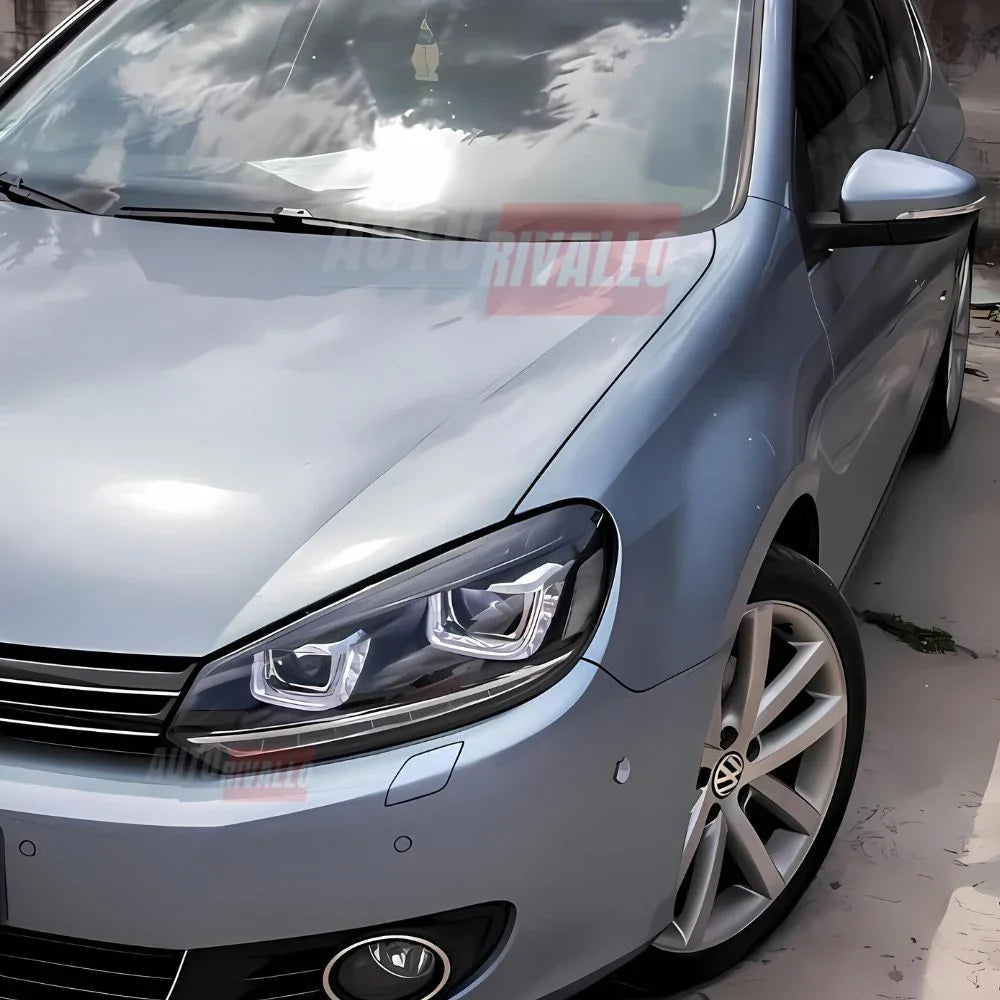 VW Golf 6 2008-2012 Fari Anteriori DRL LED Frecce Dinamiche - autorivallo