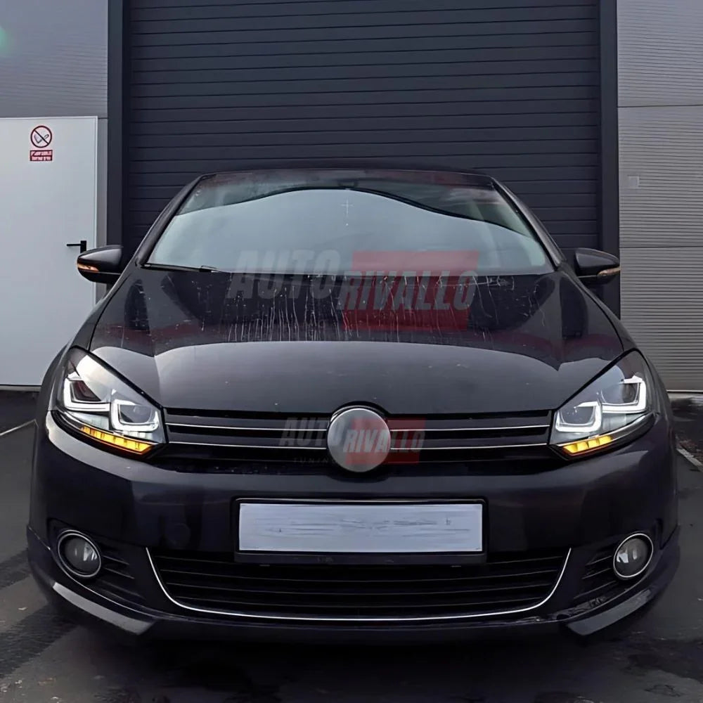 VW Golf 6 2008-2012 Fari Anteriori DRL LED Frecce Dinamiche - autorivallo
