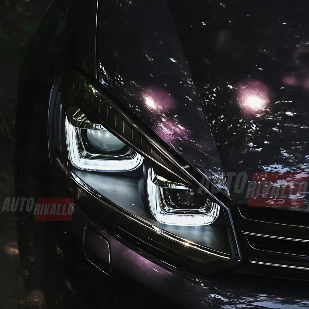 VW Golf 6 2008-2012 Fari Anteriori DRL LED Frecce Dinamiche - autorivallo
