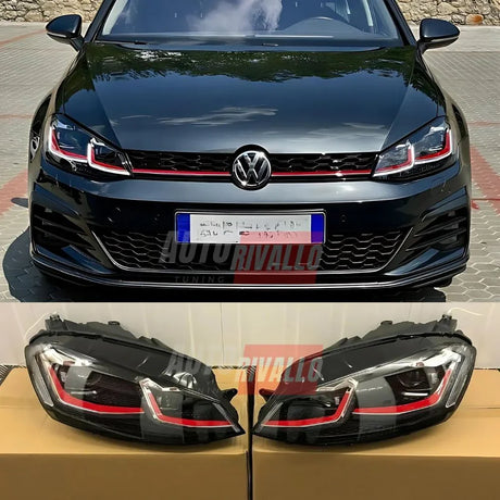 VW Golf 6 2008-2012 Fari Anteriori LED GTI G7.5 Look - autorivallo