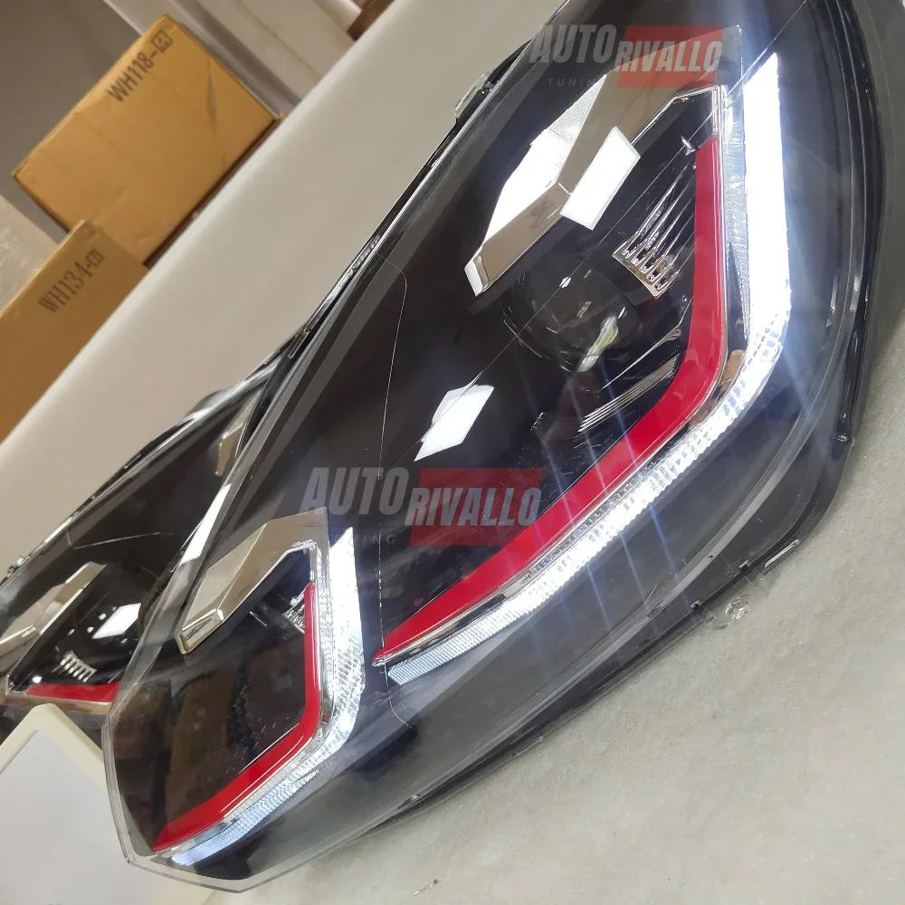 VW Golf 6 2008-2012 Fari Anteriori LED GTI G7.5 Look - autorivallo