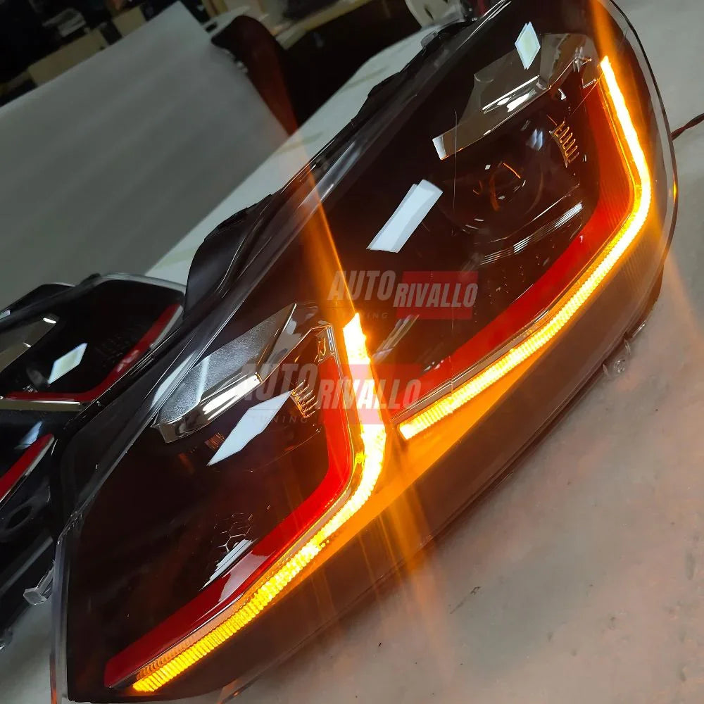VW Golf 6 2008-2012 Fari Anteriori LED GTI G7.5 Look - autorivallo