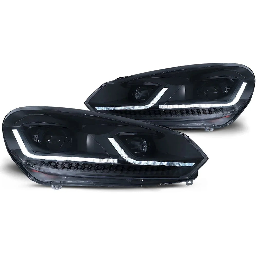 VW Golf 6 2008-2012 Fari Anteriori LED Look G7.5 R-Line - autorivallo