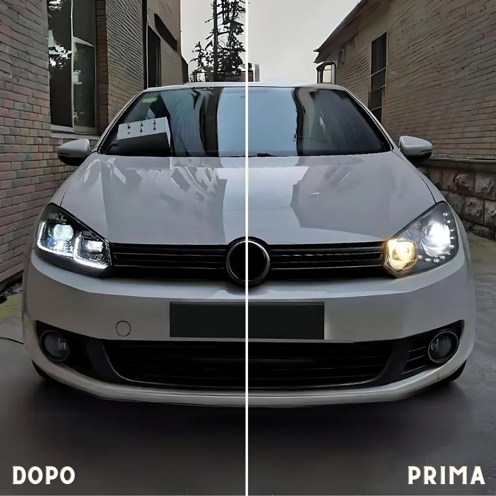 VW Golf 6 2008-2012 Fari Anteriori LED Look G7.5 R-Line - autorivallo