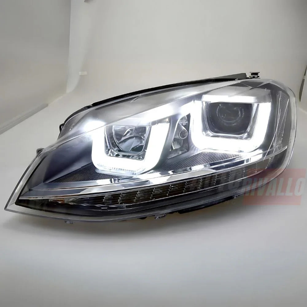 VW Golf 7 2012-2017 Fari Anteriori LED Diurne Doppia-U - autorivallo