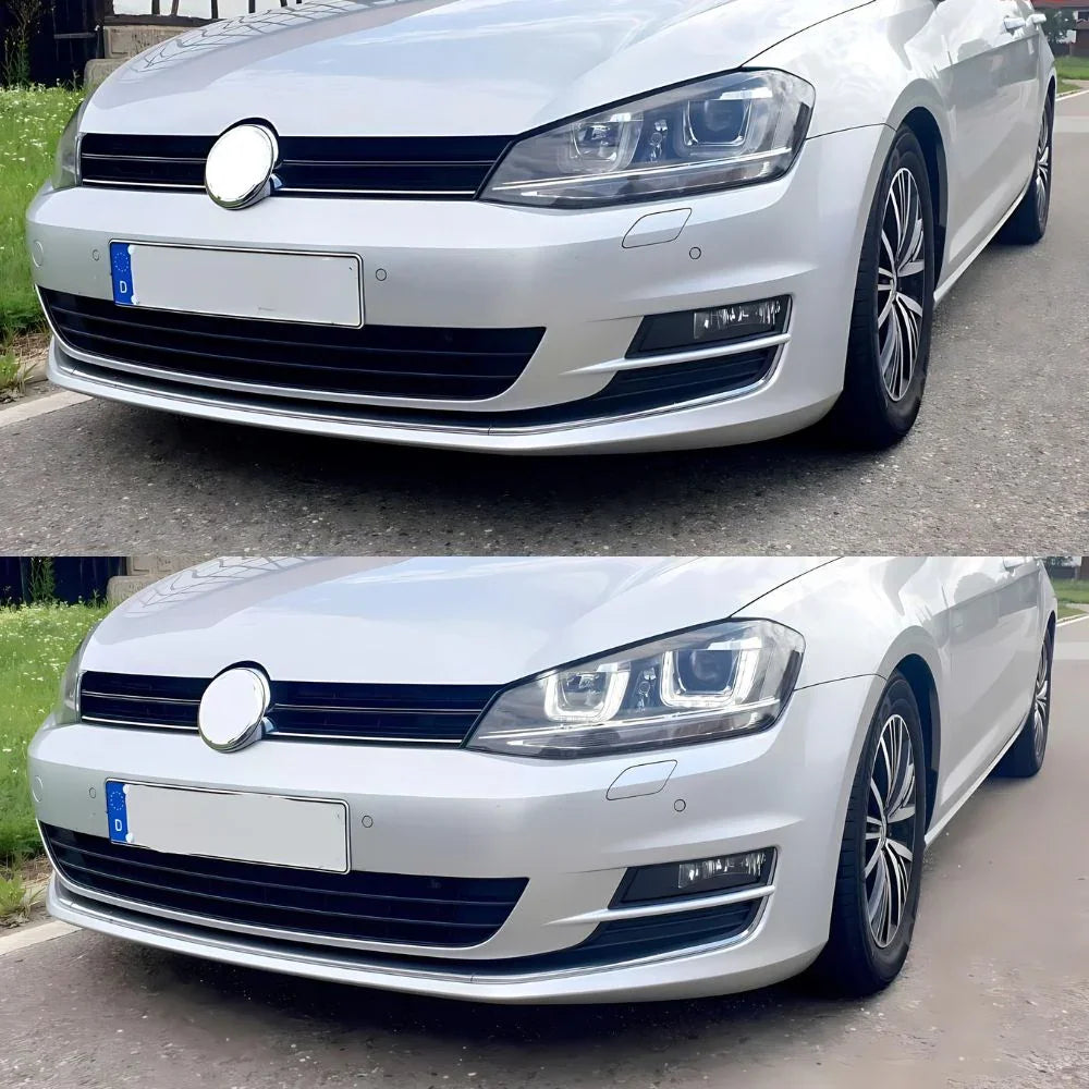 VW Golf 7 2012-2017 Fari Anteriori LED Diurne Doppia-U - autorivallo