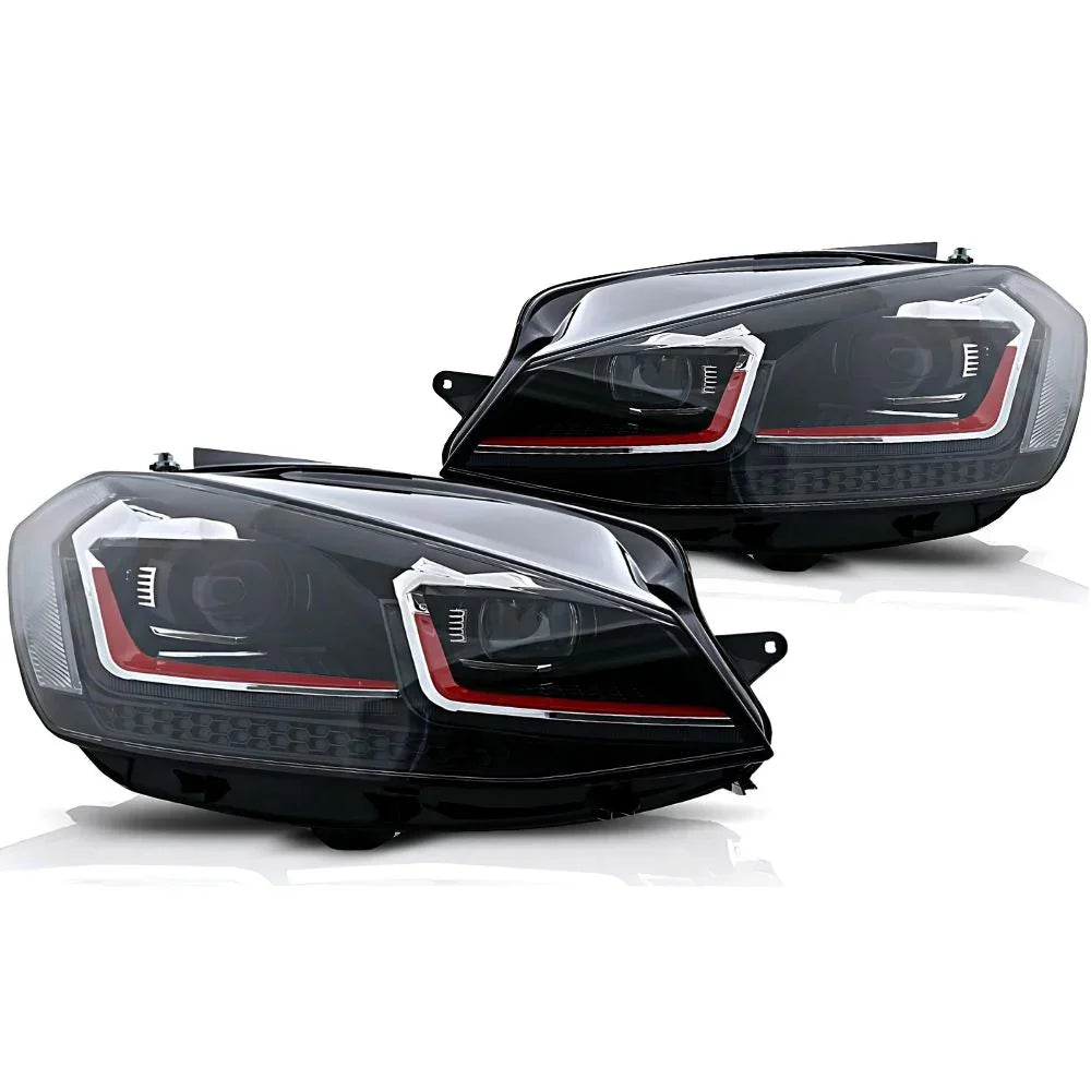 VW Golf 7 2012-2017 Fari Anteriori Ottica GTI Fanali Full LED - autorivallo
