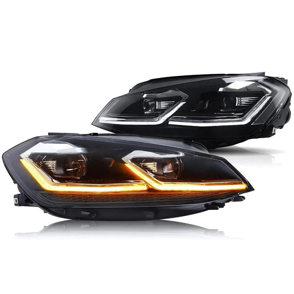 VW Golf 7 2012-2017 Fari Anteriori Full LED Ottica R-Line - autorivallo