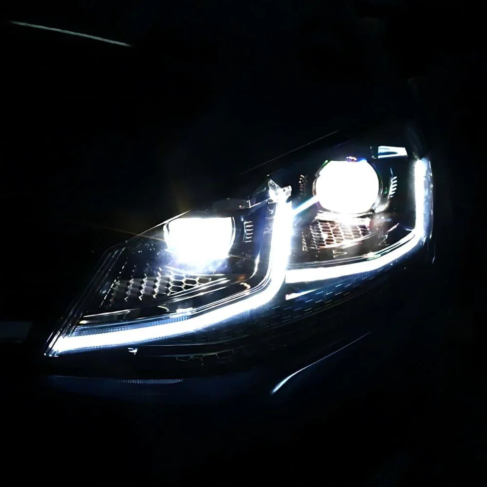 VW Golf 7 2012-2017 Fari Anteriori Full LED Ottica R-Line - autorivallo