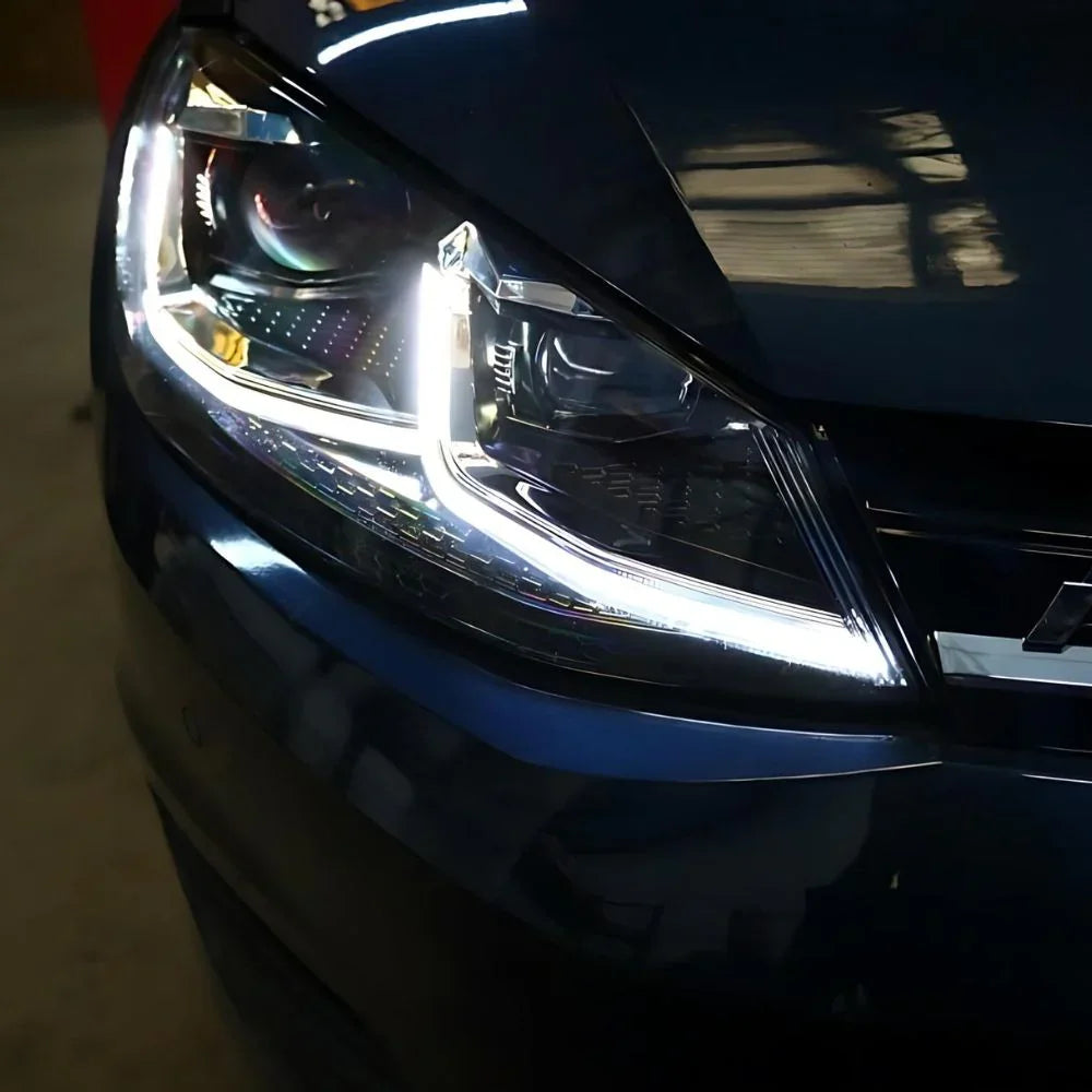 VW Golf 7 2012-2017 Fari Anteriori Full LED Ottica R-Line - autorivallo