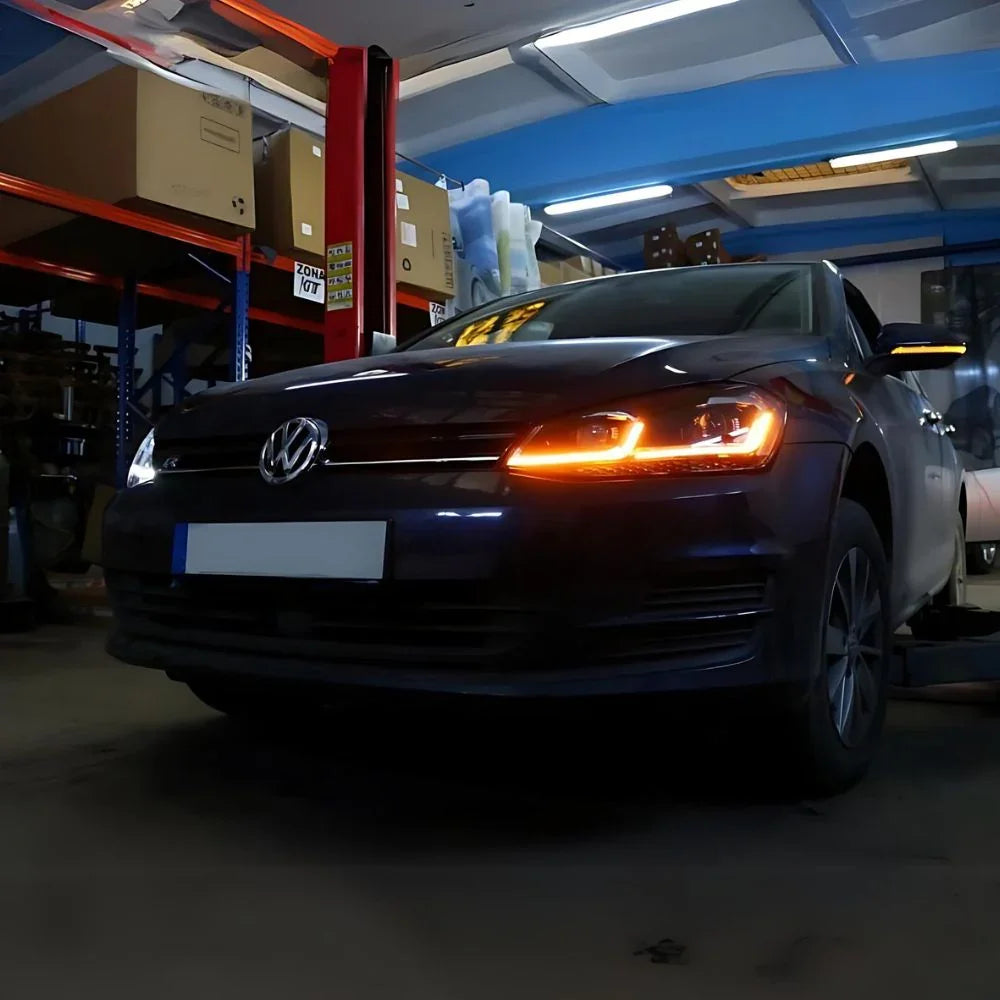 VW Golf 7 2012-2017 Fari Anteriori Full LED Ottica R-Line - autorivallo