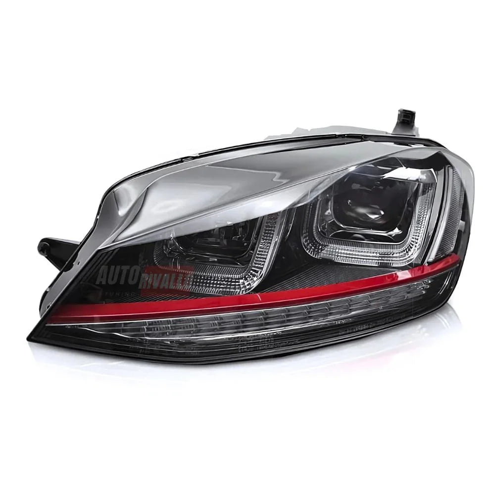 VW Golf 7 12-17 Fari Anteriori GTI Look Frecce Dinamiche LED - autorivallo