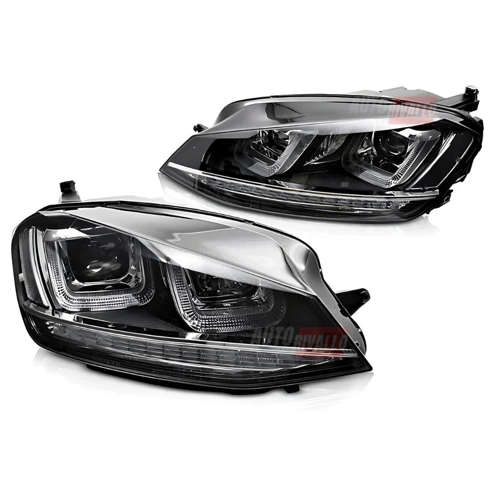 VW Golf 7 12-17 Fari Anteriori R-Line Frecce Dinamiche LED - autorivallo