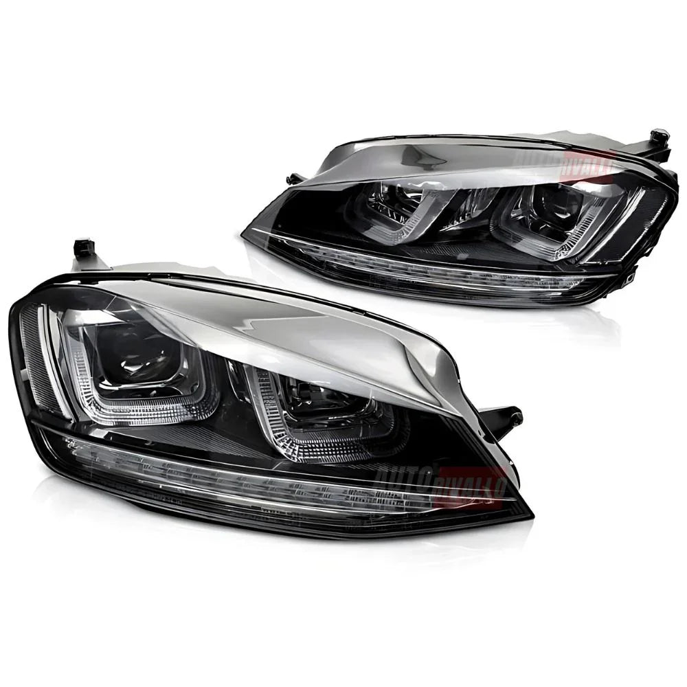 VW Golf 7 12-17 Fari Anteriori R-Line Frecce Dinamiche LED - autorivallo