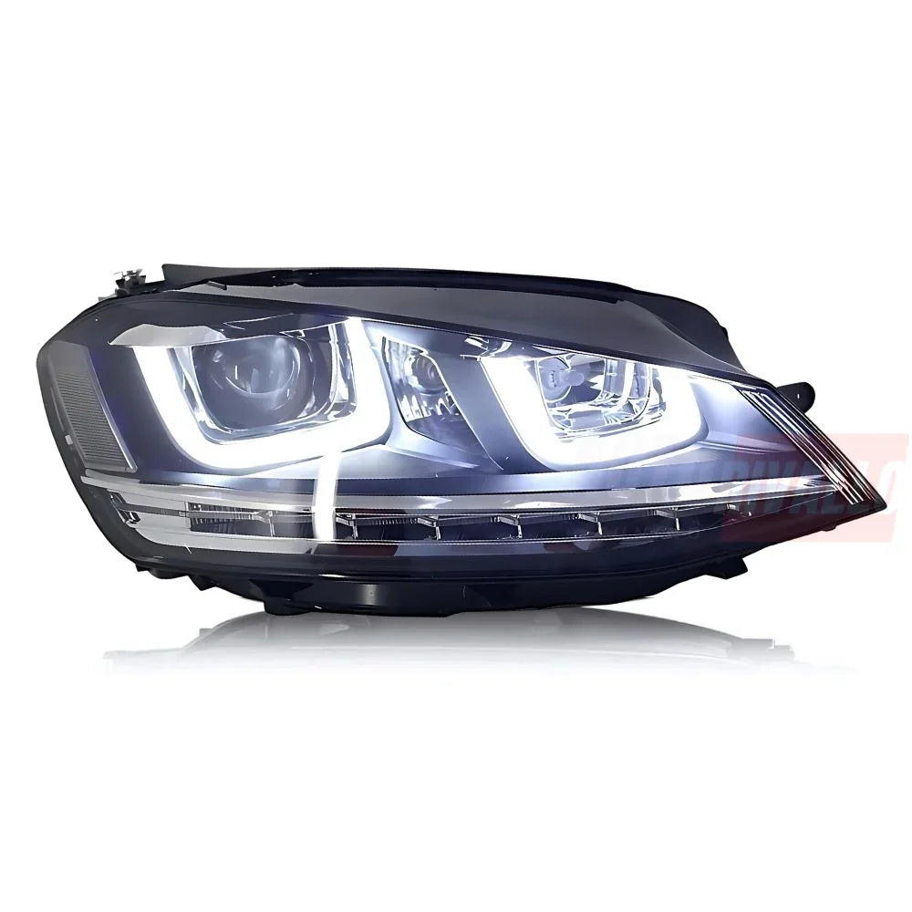 VW Golf 7 2012-2017 Fari Anteriori Con Frecce Dinamiche LED - autorivallo