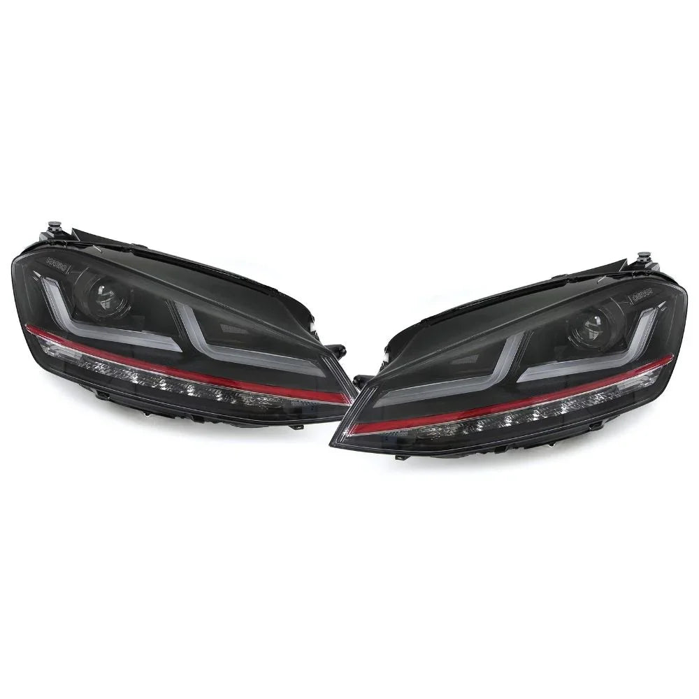 VW Golf 7.5 2017-2020 Fari Anteriori Look GTI Full LED Osram - autorivallo