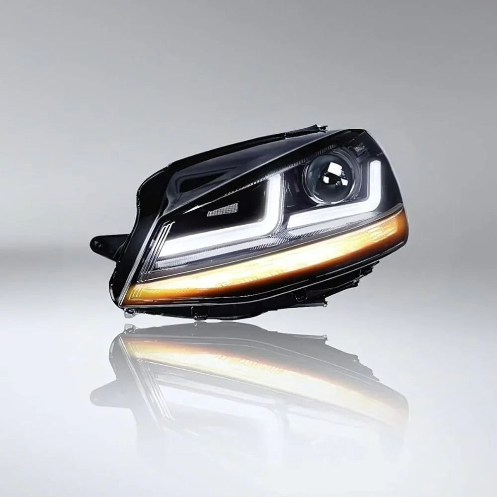 VW Golf 7 2012-2017 Fari Anteriori Full Led OSRAM Xenon Neri - autorivallo