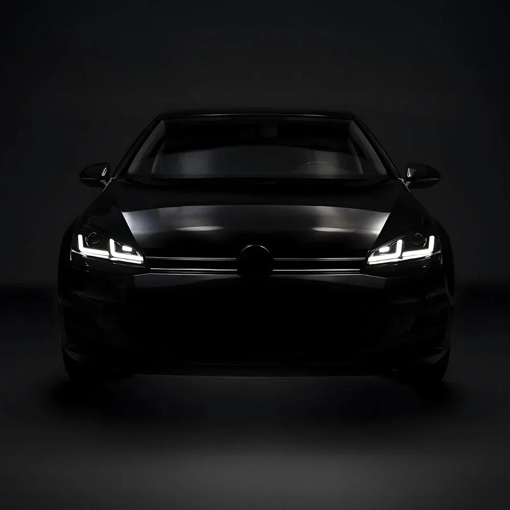 VW Golf 7 2012-2017 Fari Anteriori Full Led OSRAM Xenon Neri - autorivallo
