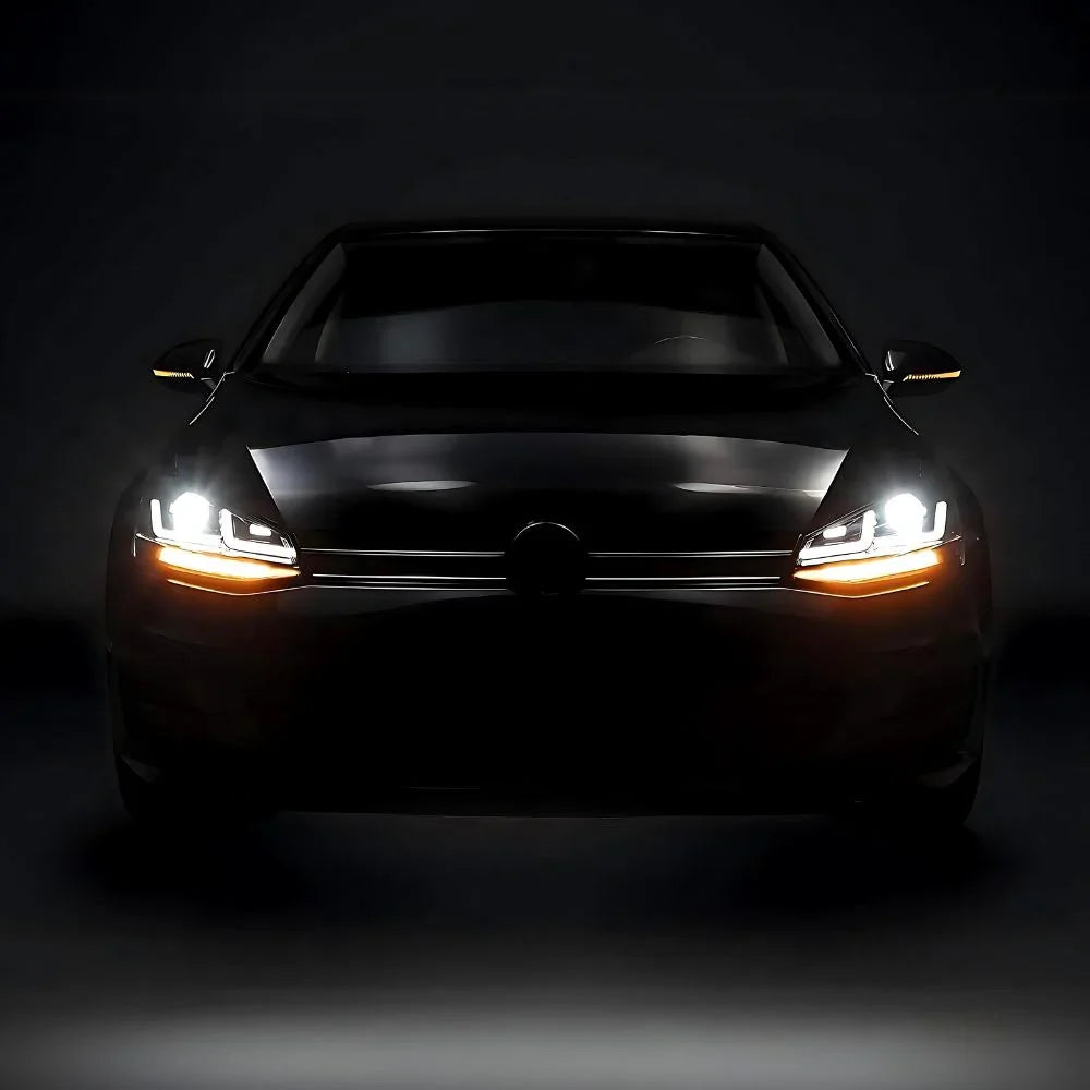 VW Golf 7 2012-2017 Fari Anteriori Full Led OSRAM Xenon Neri - autorivallo