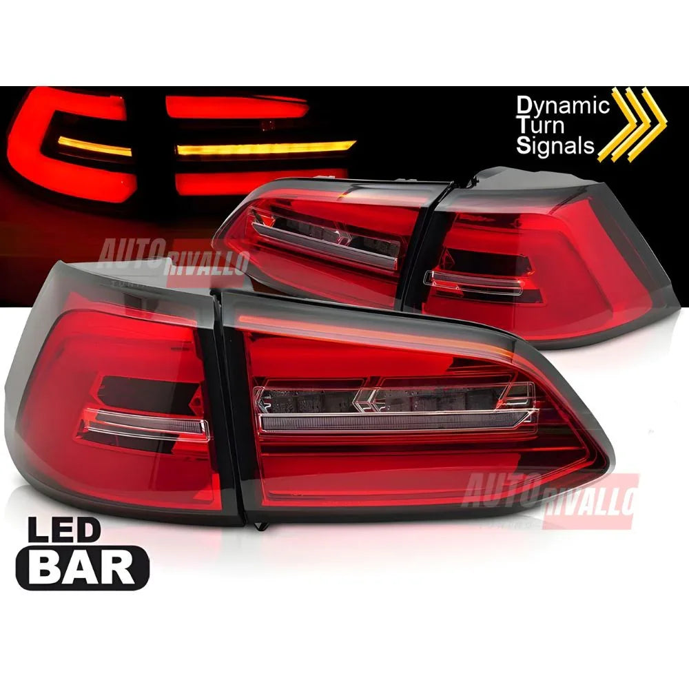 VW Golf 7.5 Variant 2017-2019 Fari Posteriori Full LED Rosso - autorivallo