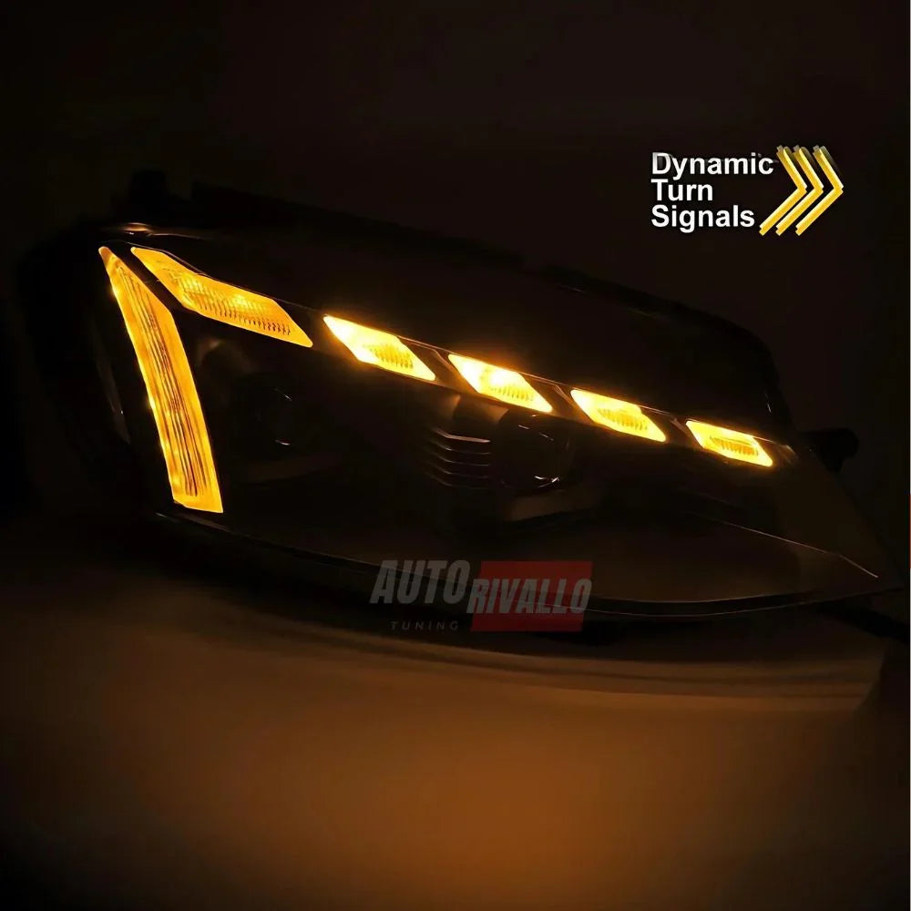 VW Golf 7.5 2017-2019 Fari Anteriori DRL LED Freccia SEQ - autorivallo