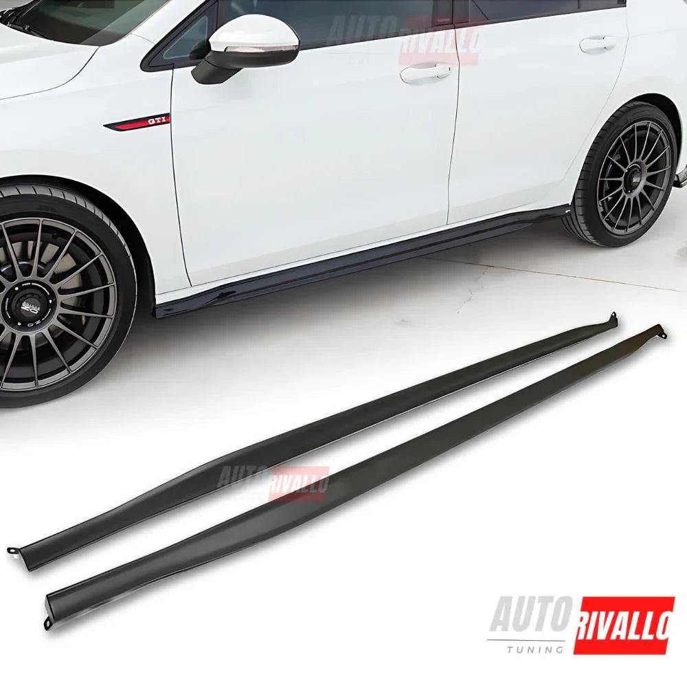 VW Golf 8 2019-2024 Minigonne Laterali GTI Look Nero Lucido - autorivallo