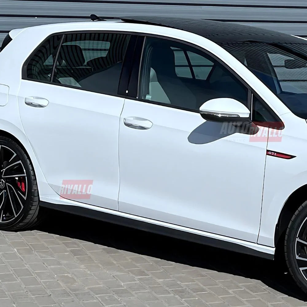 VW Golf 8 2019-2024 Minigonne Laterali GTI Look Nero Lucido - autorivallo