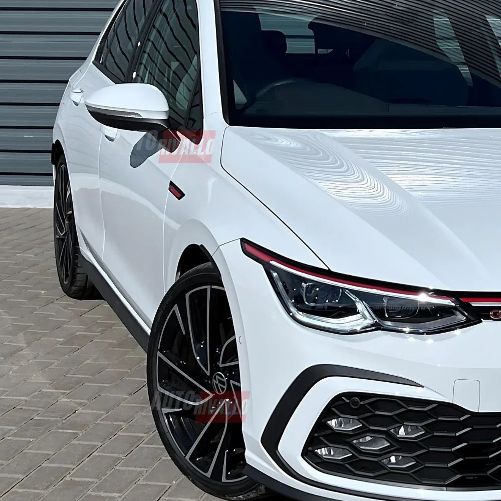 VW Golf 8 2019-2024 Minigonne Laterali GTI Look Nero Lucido - autorivallo